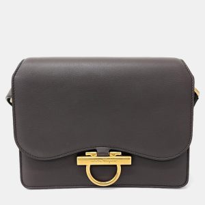Salvatore Ferragamo Brown Leather Joan Crossbody Bag, Handbags - Luxury Closet catalog