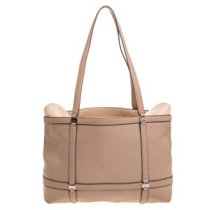 Salvatore Ferragamo Beige Leather Tote, Tote Handbags - Luxury Closet catalog