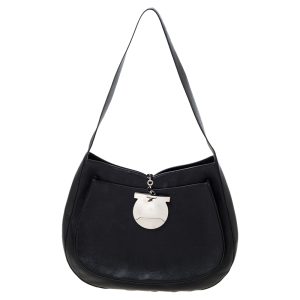 Salvatore Ferragamo Black Leather Hobo, Shoulder Bags - Luxury Closet catalog