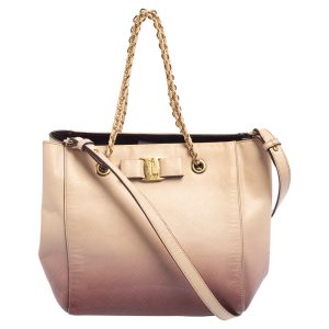 Salvatore Ferragamo Ombre Pink Leather Vany Tote, Tote Handbags - Luxury Closet catalog
