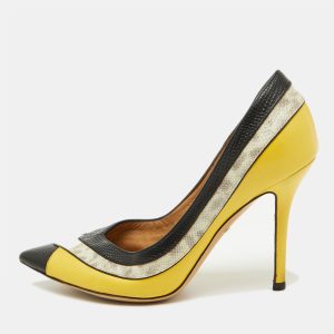 Salvatore Ferragamo Multicolor Leather Pointed Toe Pumps Size 36.5, Pumps - Luxury Closet catalog