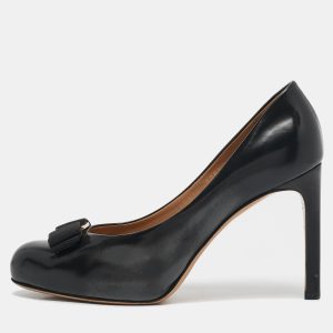 Salvatore Ferragamo Black Leather Vara Bow Pumps Size 37, Pumps - Luxury Closet catalog