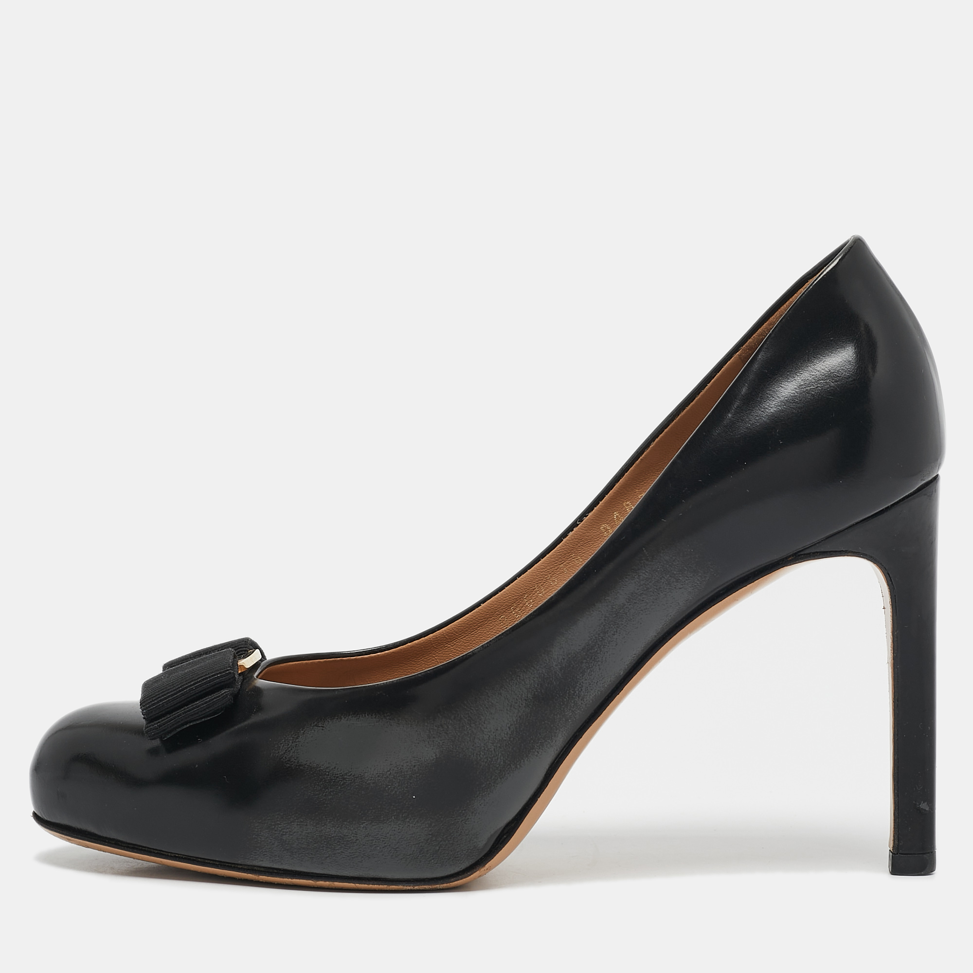 Salvatore Ferragamo Black Leather Vara Bow Pumps Size 37, Pumps - Luxury Closet catalog
