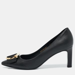 Salvatore Ferragamo Black Leather Ezia Pumps Size 36, Pumps - Luxury Closet catalog