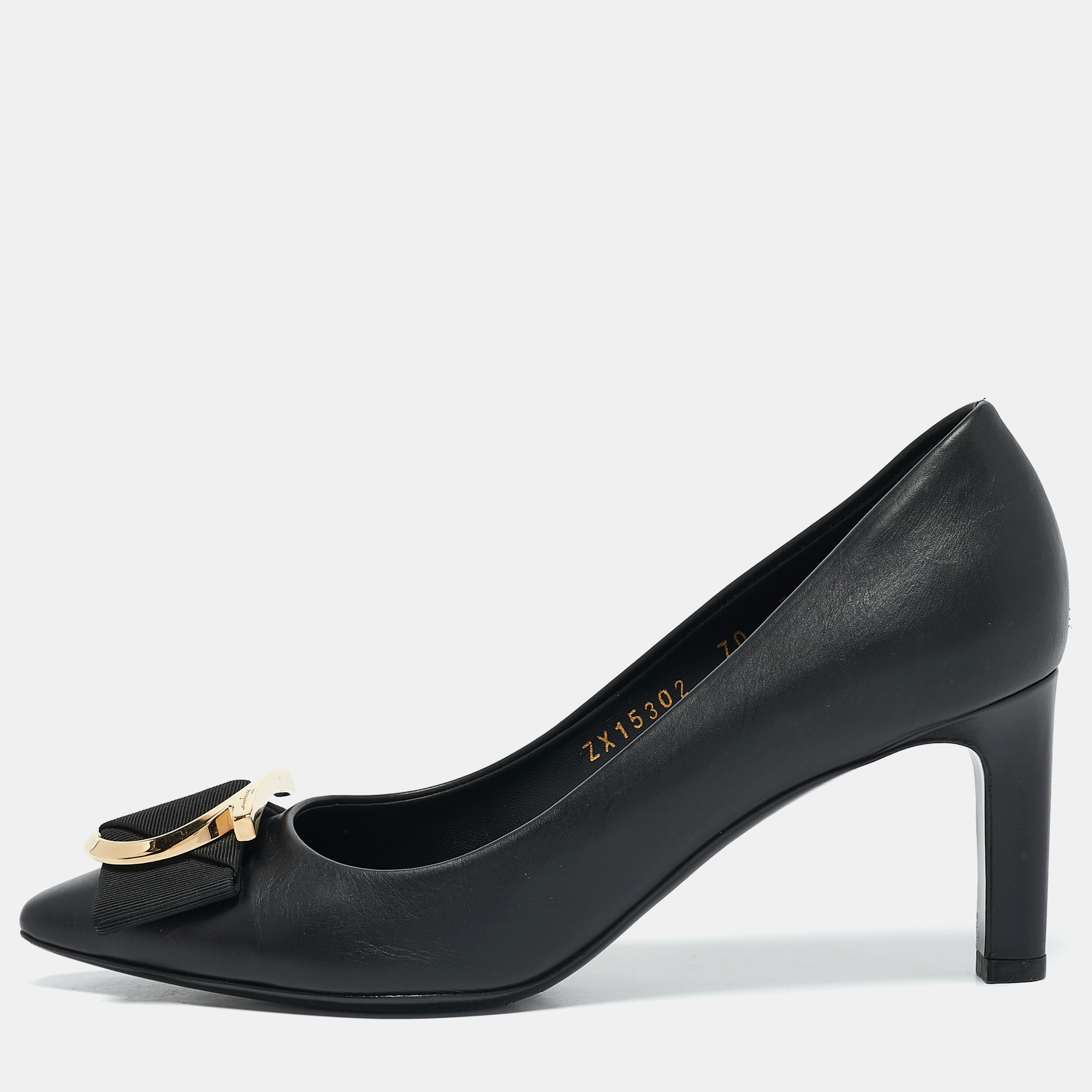 Salvatore Ferragamo Black Leather Ezia Pumps Size 36, Pumps - Luxury Closet catalog