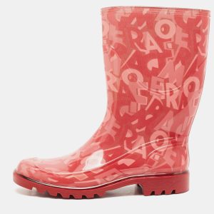 Salvatore Ferragamo Red PVC Rain Boots Size 35.5, Boots - Luxury Closet catalog