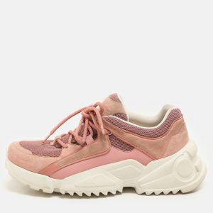 Salvatore Ferragamo Pink Suede And Mesh Skylar Low Top Sneakers Size 36.5, Athletic Shoes & Sneakers - Luxury Closet catalog
