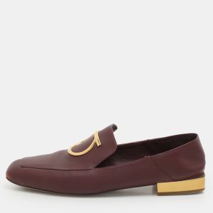 Salvatore Ferragamo Burgundy Leather Lana Loafers Loafers Size 39, Loafers & Slip-Ons - Luxury Closet catalog