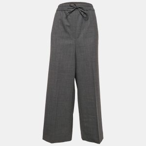Sandro Grey Wool Blend Straight-Leg Trousers XL, Clothing - Luxury Closet catalog