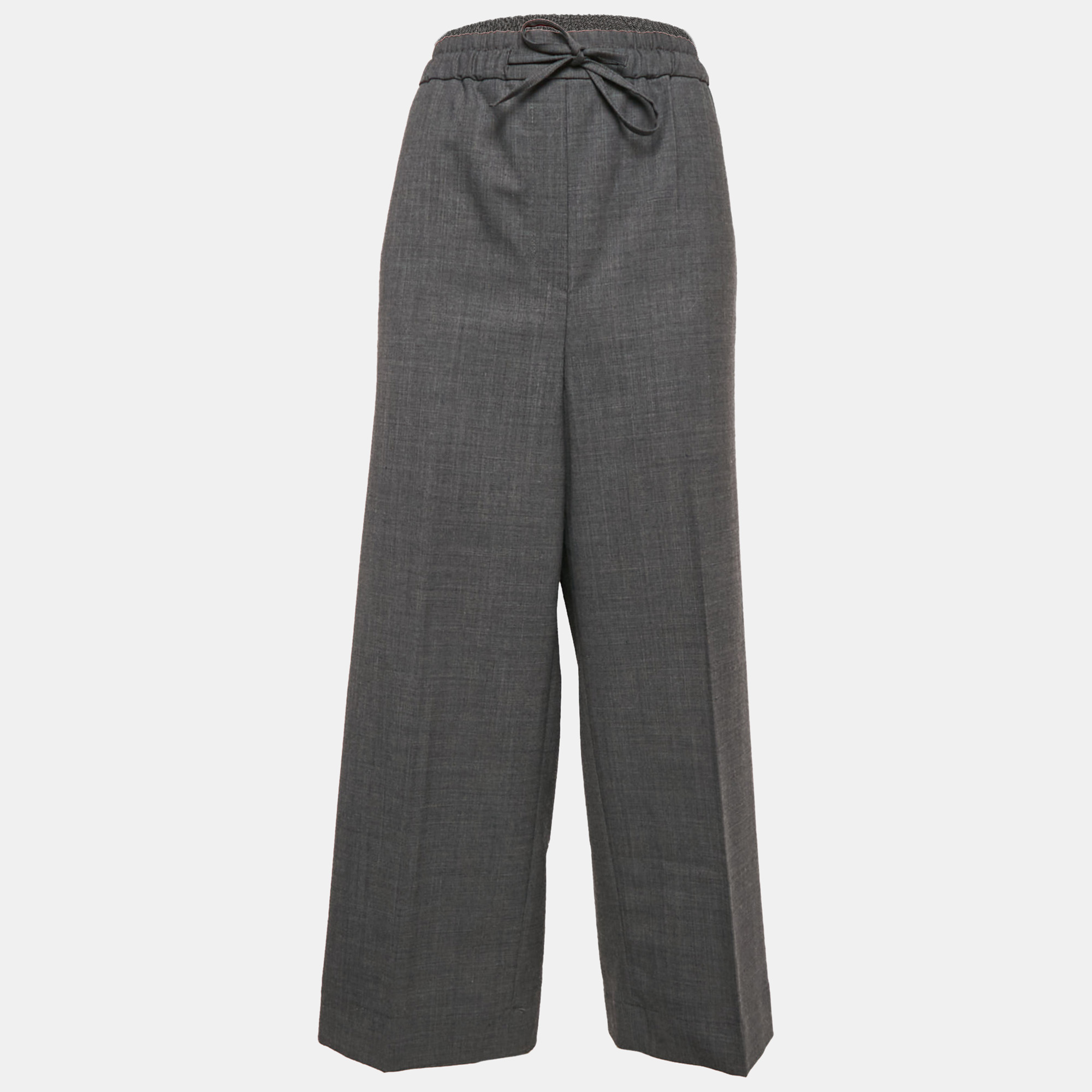 Sandro Grey Wool Blend Straight-Leg Trousers XL, Clothing - Luxury Closet catalog