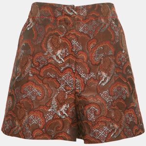 Sandro Brown/Multicolor Jacquard Shorts L, Shorts - Luxury Closet catalog