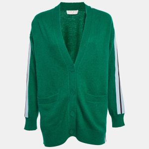 Sandro Green Wool Knit Buttoned Cardigan S, Sweaters & Cardigans - Luxury Closet catalog