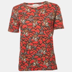 Sandro Red Printed Jersey T-Shirt L, Shirts & Tops - Luxury Closet catalog