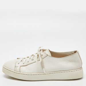 Santoni White Leather Low Top Sneakers Size 37, Athletic Shoes & Sneakers - Luxury Closet catalog