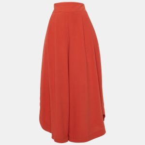 See by Chloé Peppery Red Crepe Flared Culottes M, Clothing - Luxury Closet catalog