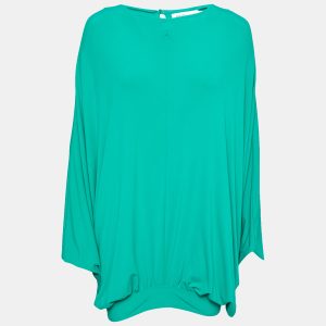 See by Chloe Green Jersey Draped Oversized Top M, Shirts & Tops - Luxury Closet catalog