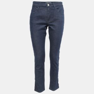 See by Chloe Indigo Blue Denim Lace Trimmed Jeans S Waist 27", Jeans - Luxury Closet catalog