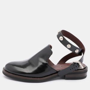 See by Chloe Black Leather Embellished Ankle Strap Mules Size 35, Sandals - Luxury Closet catalog