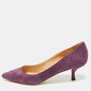 Sergio Rossi Purple Suede Pointed Toe Pumps Size 38, Pumps - Luxury Closet catalog