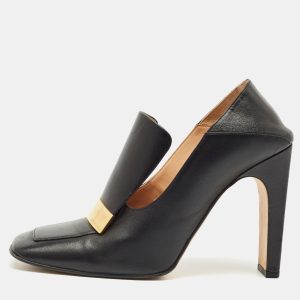 Sergio Rossi Black Leather Block Heel Square Toe Mules Size 41, Sandals - Luxury Closet catalog