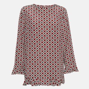 S'Max Mara Multicolor Printed Silk Top L, Shirts & Tops - Luxury Closet catalog
