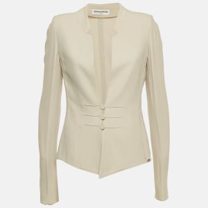 Sonia Rykiel Cream Crepe Sailor Button Jacket L, Coats & Jackets - Luxury Closet catalog