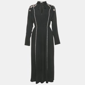 Sonia Rykiel Black Crystal Embellished Crepe Maxi Dress M, Dresses - Luxury Closet catalog