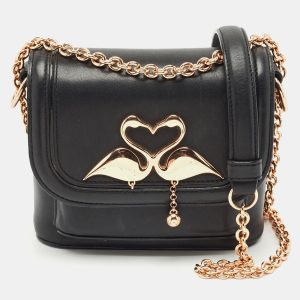 Sophia Webster Black Leather Flamingo Shoulder Bag, Shoulder Bags - Luxury Closet catalog