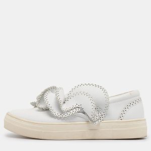 Sophia Webster White Leather Embellished Slip On Sneakers Size 36, Athletic Shoes & Sneakers - Luxury Closet catalog