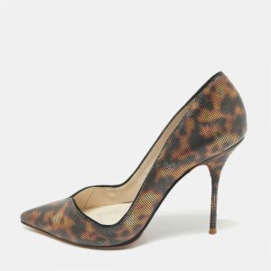Sophia Webster Brown Printed Leather Izzy Pumps Size 37, Pumps - Luxury Closet catalog