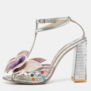 Sophia Webster Multicolor Leather and PVC Crystal Embellished Lana Ankle Strap Sandals Size 40, Sandals - Luxury Closet catalog