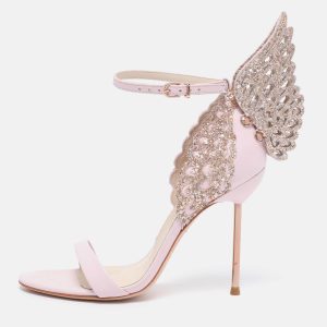 Sophia Webster Pink Leather and Glitter Chiara Ankle Strap Sandals Size 36, Sandals - Luxury Closet catalog