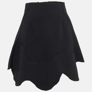 Sportmax Black Crepe Asymmetric Mini Skirt S, Skirts - Luxury Closet catalog