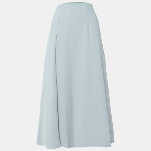 Sportmax Pale Blue Crepe Midi Skirt L, Skirts - Luxury Closet catalog