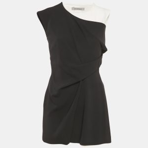 Sportmax Black Stretch Crepe Layered Mini Dress S, Dresses - Luxury Closet catalog