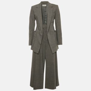 Sportmax Grey Wool Open Front Suit M, Suits - Luxury Closet catalog