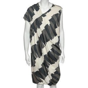 Sportmax Multicolored Printed Cotton Pleated Detailed Dress  M, Dresses - Luxury Closet catalog