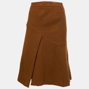 Sportmax Brown Wool A-Line Skirt M, Skirts - Luxury Closet catalog