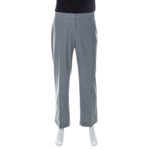 St. John Grey Wool Blend Straight Fit Trousers XL, Clothing - Luxury Closet catalog