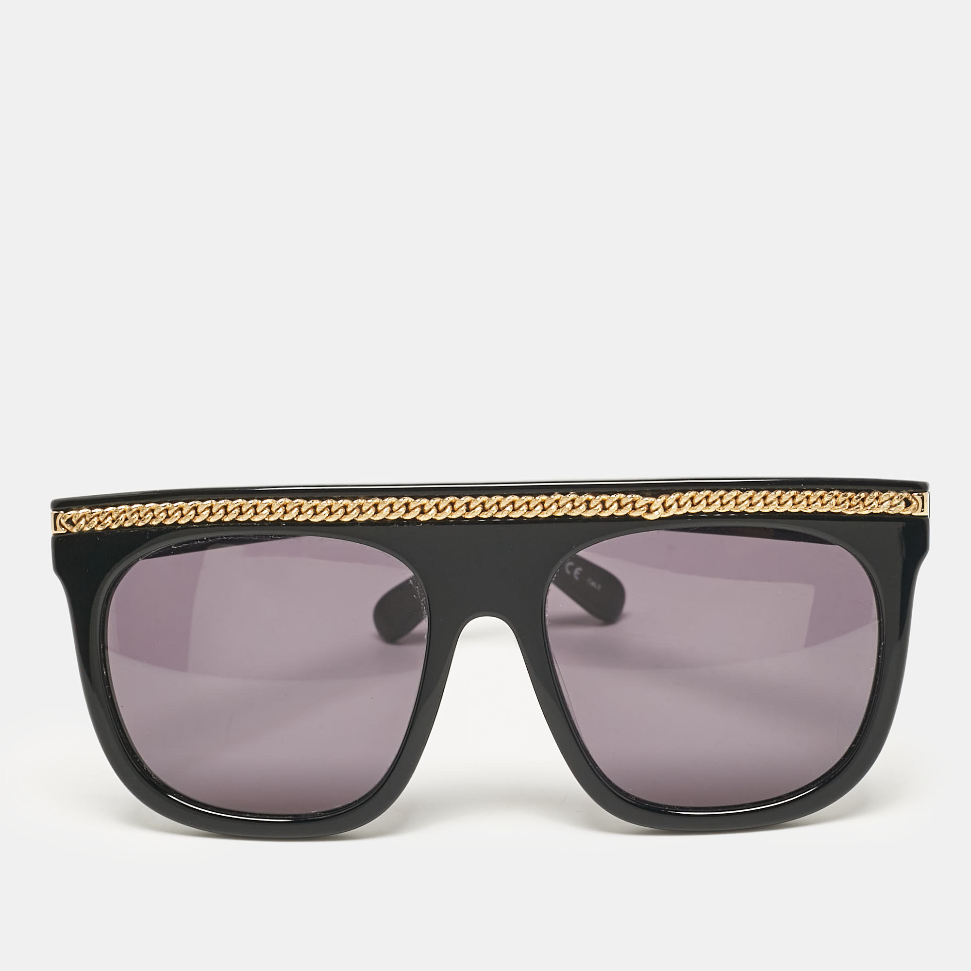 Stella McCartney Black Falabella Chain Square Sunglasses, Sunglasses - Luxury Closet catalog
