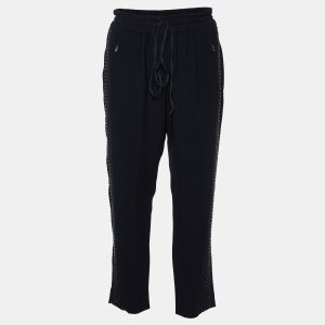 Stella McCartney Black Embellished Crepe Trousers M, Clothing - Luxury Closet catalog