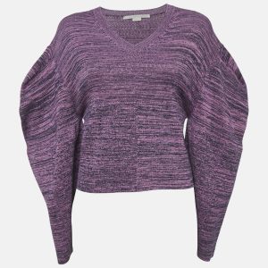 Stella McCartney Purple Patterned Cotton Knit Sweater M, Sweaters & Cardigans - Luxury Closet catalog