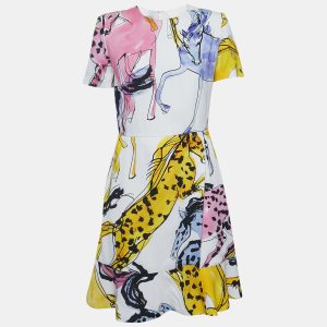 Stella McCartney White Printed Crepe Mini Dress S, Dresses - Luxury Closet catalog
