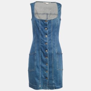 Stella McCartney Blue Denim Scoop Neck Mini Dress M, Dresses - Luxury Closet catalog