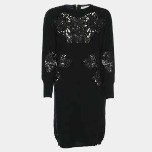 Stella McCartney Black Wool Knit Floral Embroidered Dress M, Dresses - Luxury Closet catalog