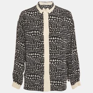 Stella McCartney Monochrome Heart Print Silk Full Sleeves Blouse S, Shirts & Tops - Luxury Closet catalog
