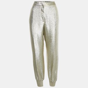 Stella McCartney Metallic Lurex Jogger Trousers M, Clothing - Luxury Closet catalog