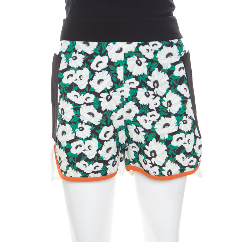 Stella McCartney Multicolor Floral Printed Stretch Knit Kristelle Shorts S, Shorts - Luxury Closet catalog