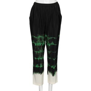 Stella McCartney Black Tie-Dye Printed Silk Pants M, Clothing - Luxury Closet catalog
