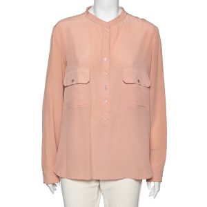 Stella McCartney Peach Silk Pocket Detail Blouse L, Shirts & Tops - Luxury Closet catalog